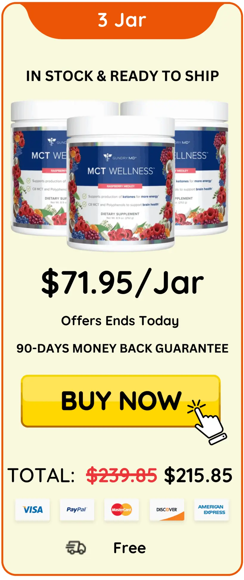 Gundry MD MCT Wellness package jar 3